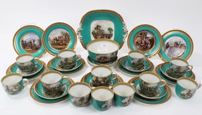 Lot 172 - Good Prattware tea and sandwich set