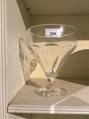 Lot 239 - Exceptionally large 19th century glass rummer, 19cm high