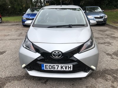 Lot 2 - 2017 Toyota Aygo X-Play VVT-I 1.0 petrol, Manual, Reg. No. EO17 KVH, 4,041 miles, finished in silver, MOT until 29th September 2020, supplied with V5, history file and two keys