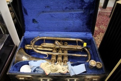 Lot 1863 - Boosey & Hawkes trumpet in case