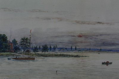 Lot 297 - George Vempley Burwood watercolour - watery landscape
