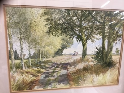 Lot 115 - Charles Clifford Turner (1920-2018) watercolour - landscape
