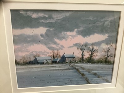 Lot 113 - Paul Evans (contemporary) oil on board - Winter scene