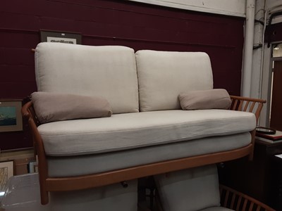 Lot 883 - Good quality Ercol three piece suite
