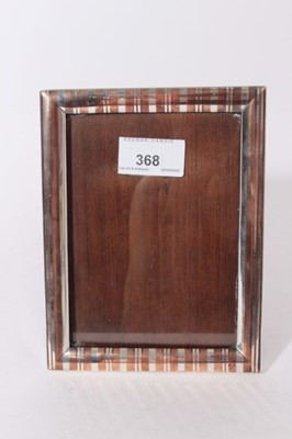 Lot 315 - Japanese Meiji period silver and inlaid photo frame by Samurai Shokai, Yokohama