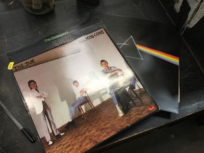 Lot 206 - Nine LP records to include T.Rex, The Eagles, Tom Petty,The Jam, and Pink Floyd