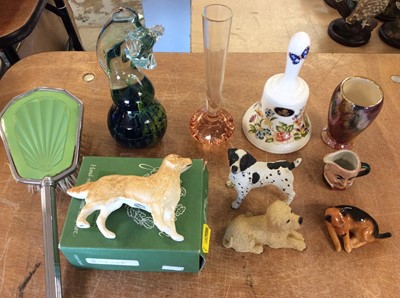 Lot 420 - Mdina seahorse paperweight together with Beswick, Doulton and other ceramics