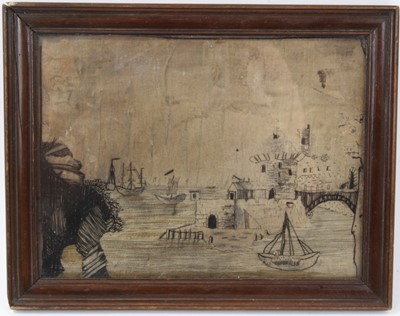 Lot 652 - 18th century Continental embroidered picture