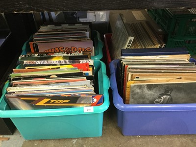 Lot 248 - Four boxes of LP records including The Stranglers, Sparks, Elvis Costello and Judas Priest