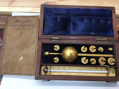 Lot 453 - Sykes Hydrometer in fitted case with booklet