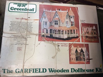 Lot 464 - The Garfield Wooden Dollhouse Kit and house accessories
