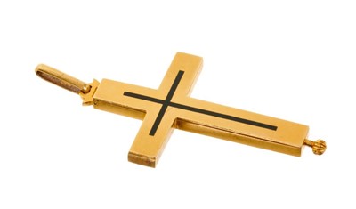 Lot 421 - 19th century Russian gold reliquary