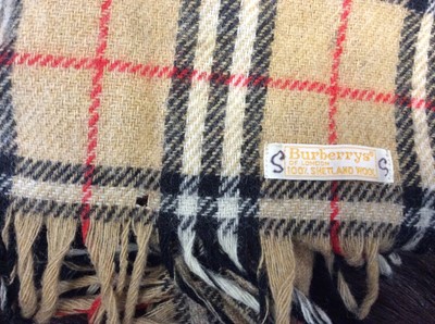 Lot 529 - Burberry hat, handbags, gloves and fur coat