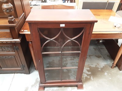 Lot 25 - 19th century mahogany bookcase with single astragal  glazed door