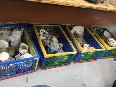 Lot 81 - Four boxes of mixed decorative china