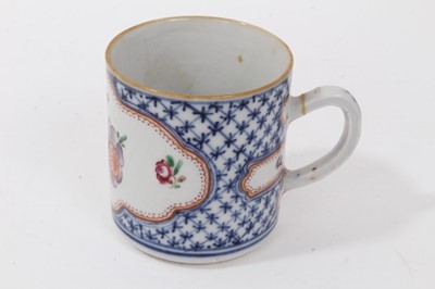 Lot 126 - 18th century Chinese porcelain coffee can and a 19th century Meissen pot and cover