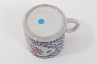 Lot 126 - 18th century Chinese porcelain coffee can and a 19th century Meissen pot and cover