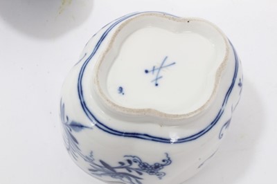 Lot 126 - 18th century Chinese porcelain coffee can and a 19th century Meissen pot and cover