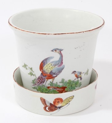 Lot 163 - Rare Derby flowerpot and stand