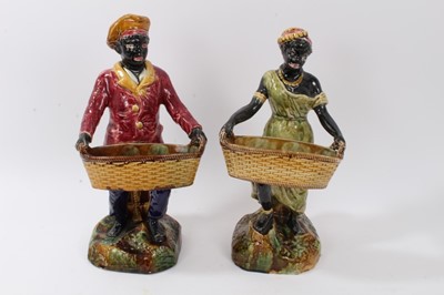 Lot 160 - English majolica figures