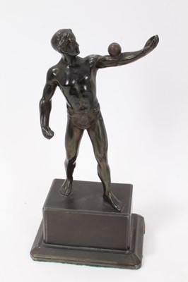 Lot 148 - A pair of Art Deco bronzed figures of sportsmen
