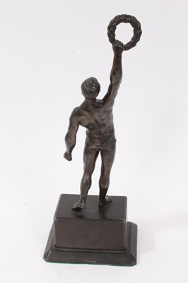 Lot 148 - A pair of Art Deco bronzed figures of sportsmen
