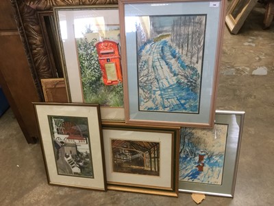 Lot 186 - Charles Clifford Turner 'Taff', group of five watercolour studies of landscape scenes and others  (5)