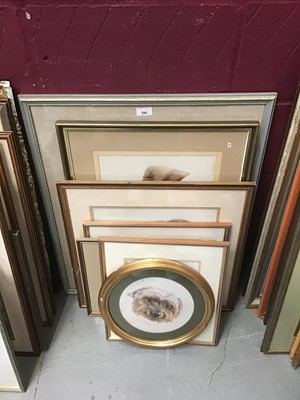Lot 398 - Mary Turner - studies of animals, mainly dogs and horses, signed, glazed and framed