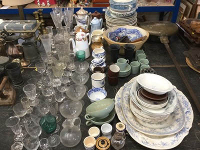 Lot 211 - Spode Italian pattern bowl together with other ceramics and glass ware