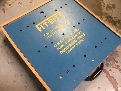 Lot 107 - Fitbits- vintage childs construction kit, in original box