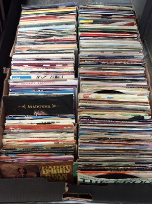 Lot 475 - Box of single records including Barry Ryan and Madonna (approx 330)