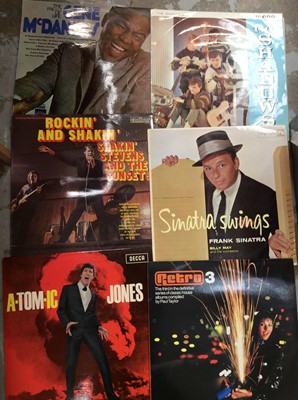 Lot 478 - Box LP records and 12” singles including Gene McDaniels and Shakin’ Stevens