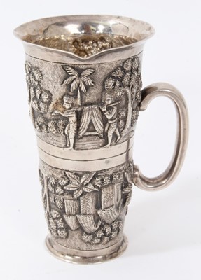 Lot 322 - Indian silver measure
