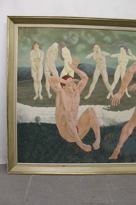 Lot 1197 - Francis Plummer (1930-2019) large egg tempera on board