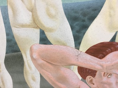 Lot 1197 - Francis Plummer (1930-2019) large egg tempera on board