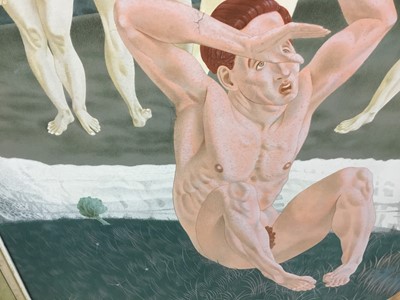 Lot 1197 - Francis Plummer (1930-2019) large egg tempera on board