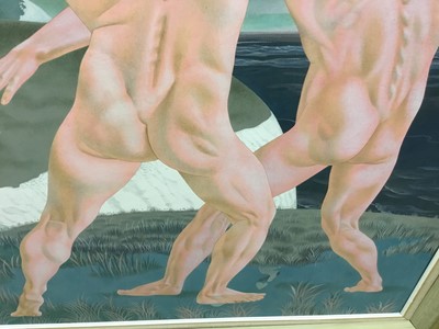 Lot 1197 - Francis Plummer (1930-2019) large egg tempera on board