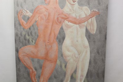 Lot 1195 - Francis Plummer (1930-2019) large egg tempera on board