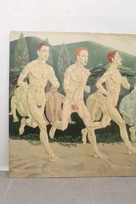 Lot 1196 - Francis Plummer (1930-2019) large egg tempera on board