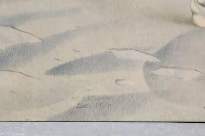 Lot 1196 - Francis Plummer (1930-2019) large egg tempera on board