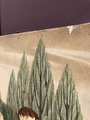 Lot 1196 - Francis Plummer (1930-2019) large egg tempera on board