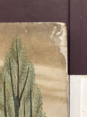 Lot 1196 - Francis Plummer (1930-2019) large egg tempera on board