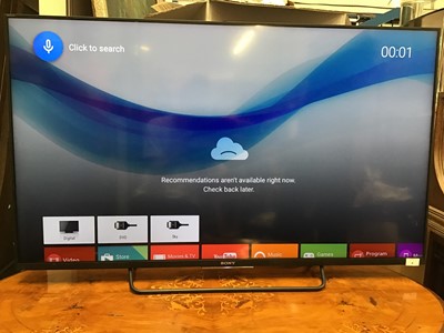 Lot 4 - Sony Bravia flatscreen television model no. KDL-50W755C