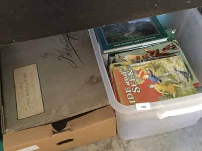 Lot 260 - Two boxes of children's annuals and sundries