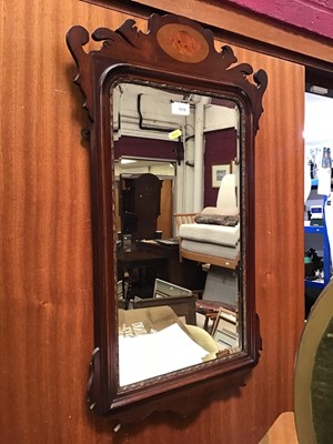 Lot 1018 - Mahogany framed Edwardian Chippendale revival wall mirror