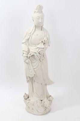 Lot 175 - Chinese blanc-de chine style standing figure