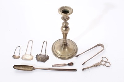 Lot 354 - Selection of miscellaneous Georgian and later silver.