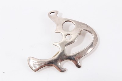 Lot 2 - Juhls Kautokeino Norwegian abstract silver brooch
