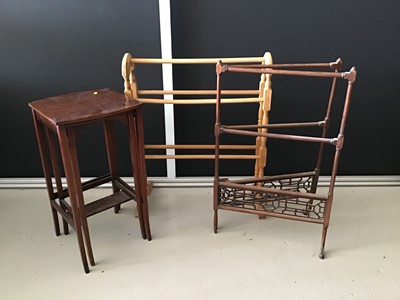Lot 17 - Edwardian mahogany inlaid nest of two table...