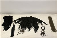 Lot 3068 - Original 1920s 'Flapper' black beaded capelet,...